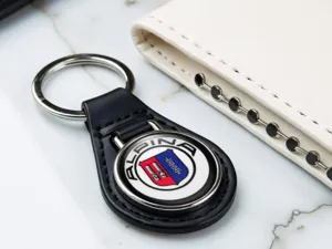 Alpina Borsa Chiavi In Pelle Fermo Lucido Taglio Elite